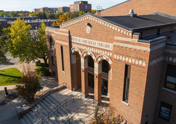 Bentson Bunker Fieldhouse Aerial view