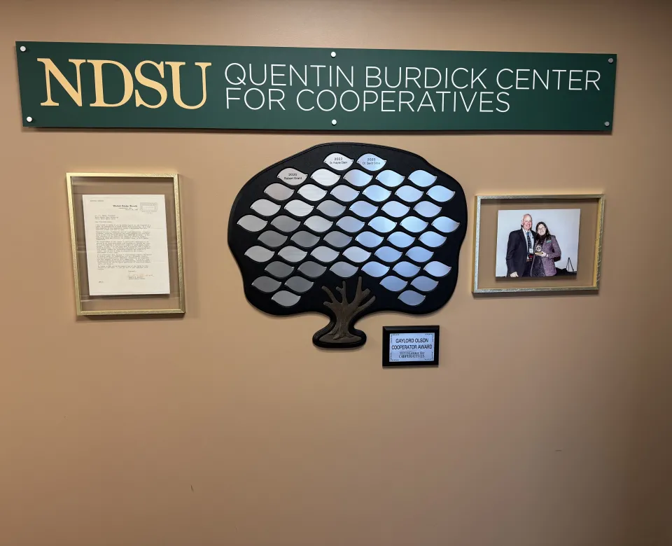 Gaylord Olson Cooperator Award Tree