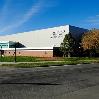 Photo of the outside of the Sanford Health Athletic Complex