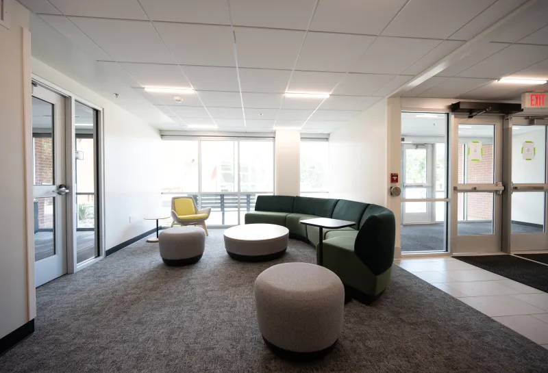 pavek hall community space by east entrance