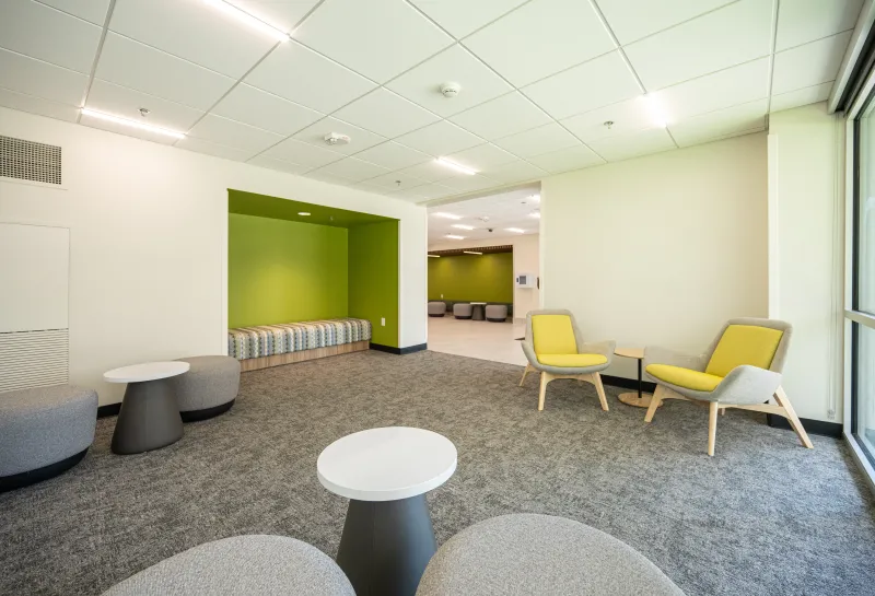 pavek hall west entrance community space