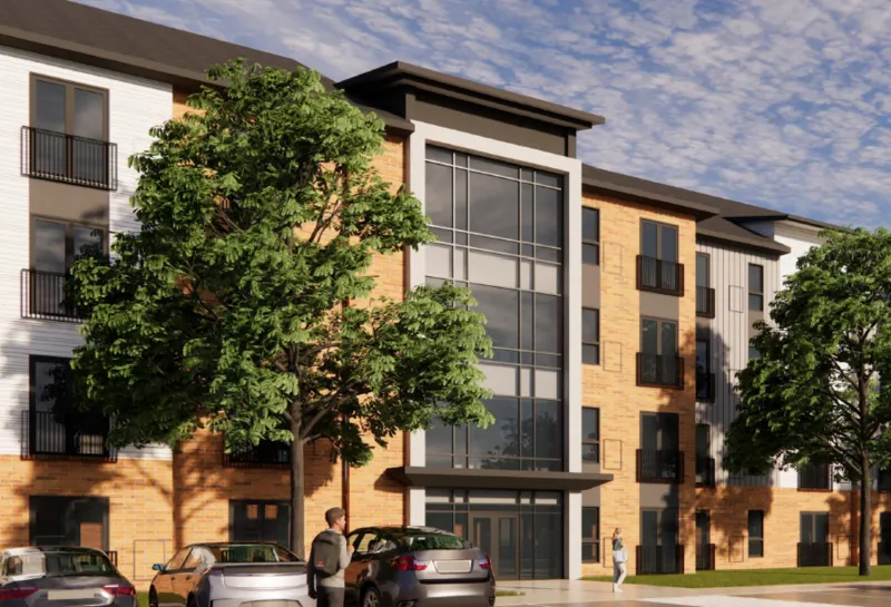 Close up of the updated exterior of UV