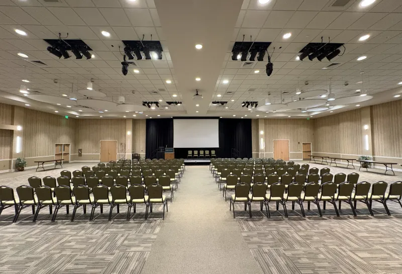 Memorial Union Ballroom A row seating