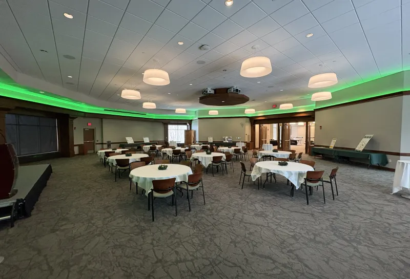 Louise S Barry Auditorium Banquet Setup
