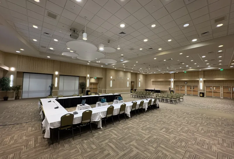 Memorial Union Ballroom B U-shaped table plus audience