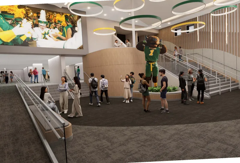 Memorial Union West Entrance Rendering post renovation