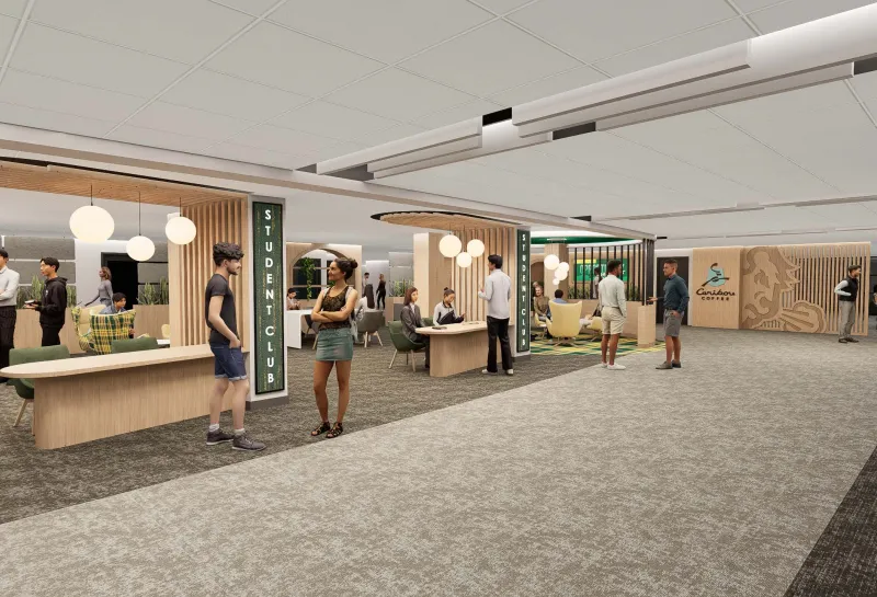 Memorial Union Main floor renovation rendering