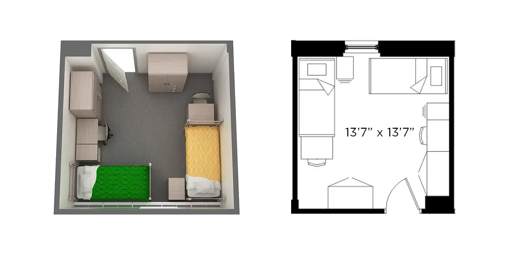 Churchill Rendering and Layout 13'x7"x13'7"