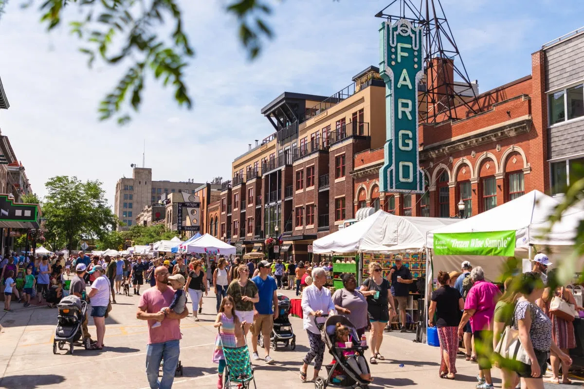 People at the Fargo Street Fair.