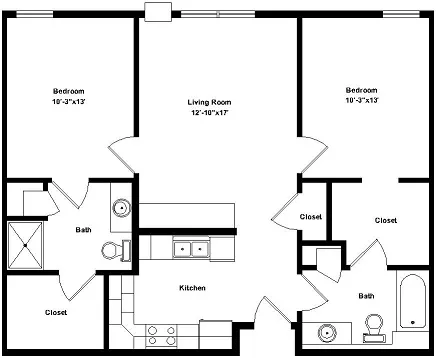 Niskanen Expansion Two Bedroom Floor Plan
