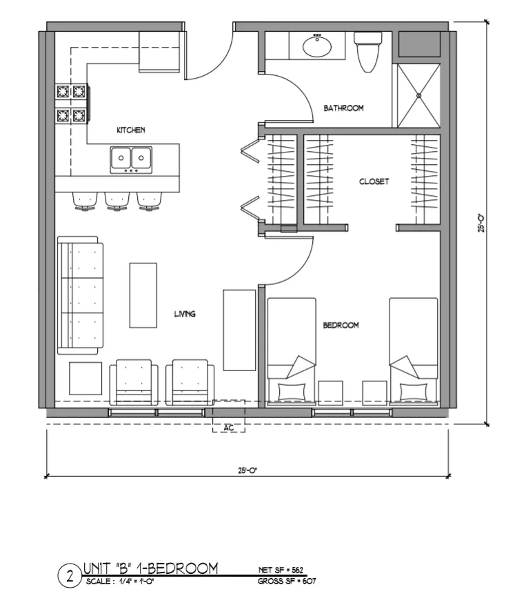 1701 unit b floor plan