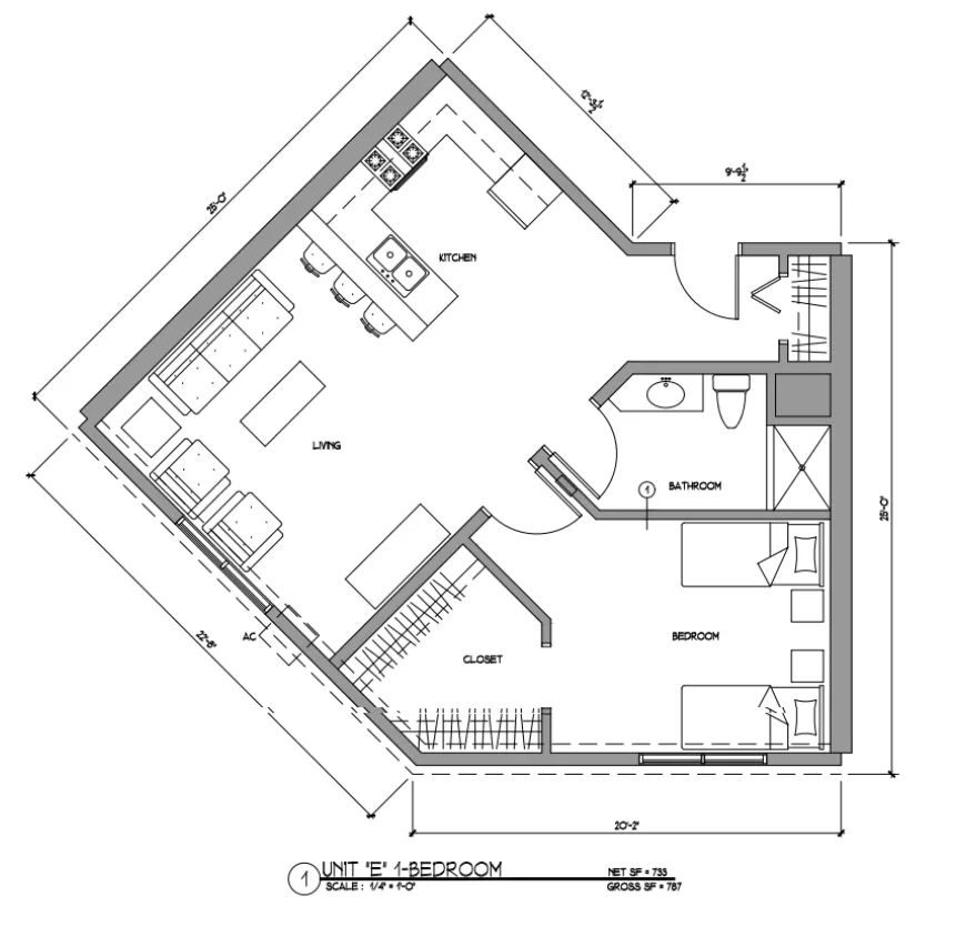 1701 unit 5 floor plan