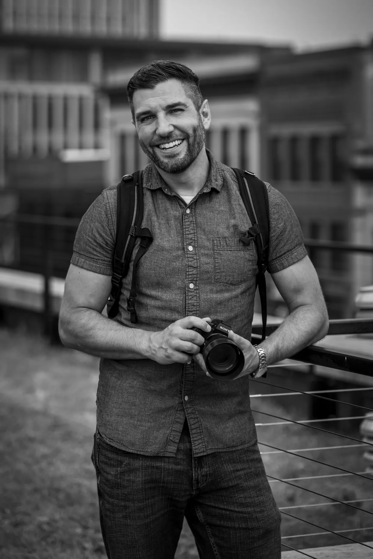 Cody smiling at the camera.