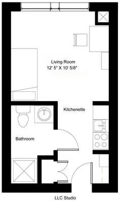 Studio Floor Plan MLLC