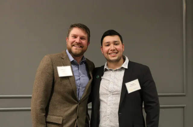 Mentor and mentee posing for picture