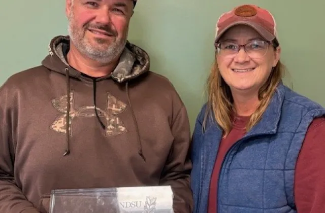 Shannon and Shane with Core Values Award