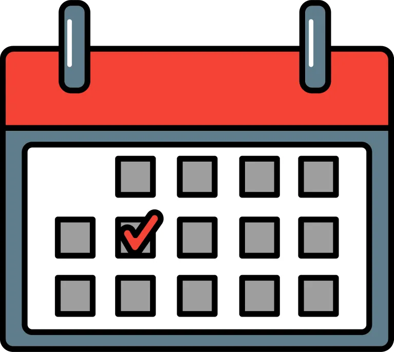 Cartoon of a calendar