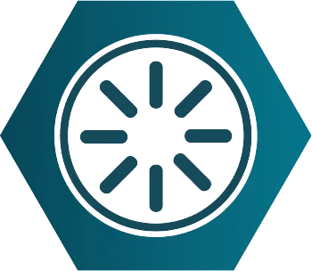 Graphic of spokes in a wheel