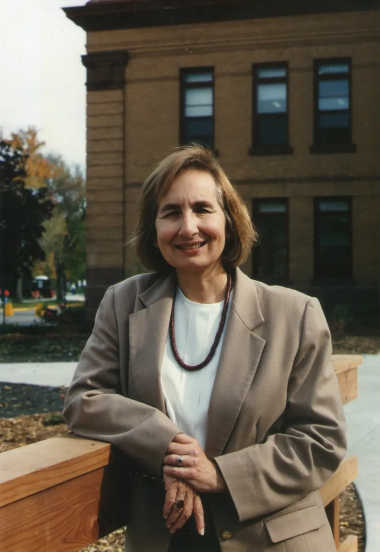 Kathleen smiling at the camera