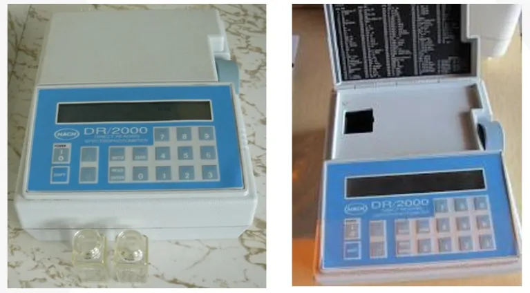 Spectrometer used to measure nutrients in this research. 